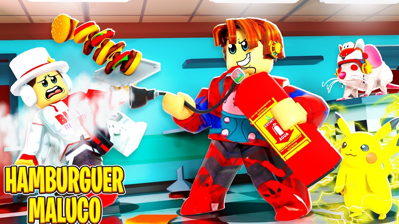 A HAMBURGUERIA MALUCA QUE TODO MUNDO QUER FUGIR NO ROBLOX | Cook Burgers