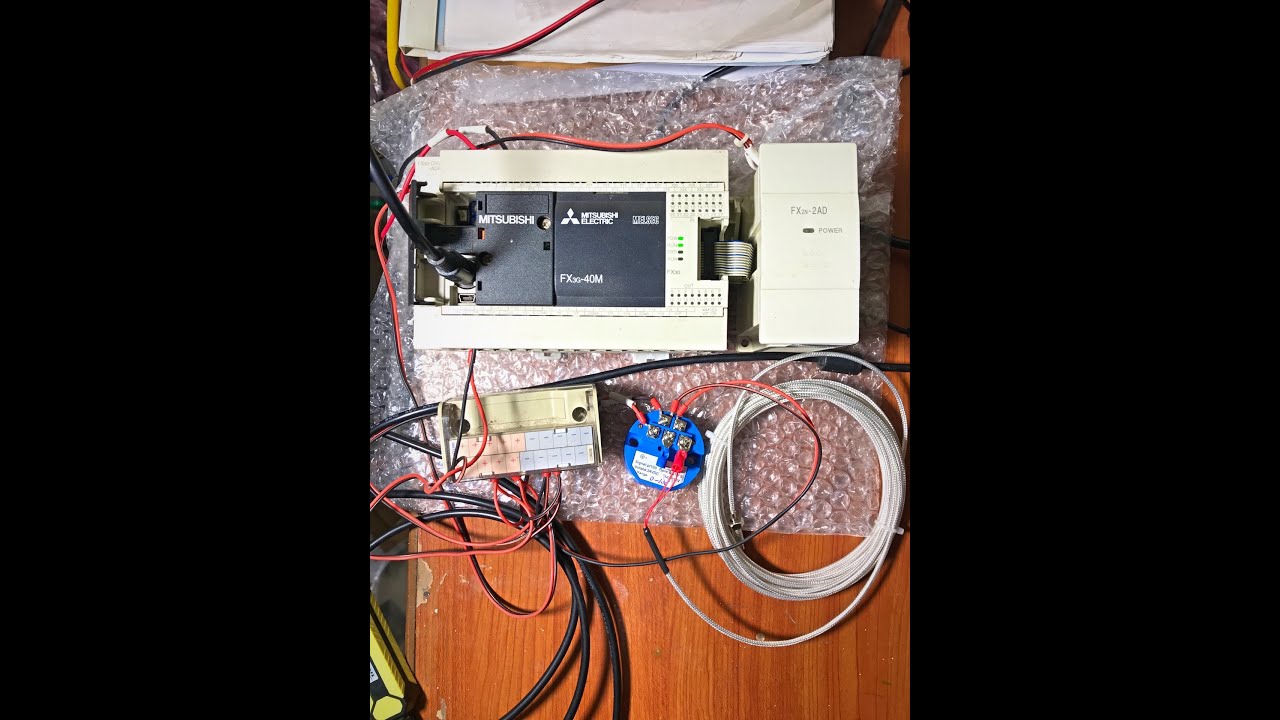 Hướng dẫn lập trình Module Analog FX2N 2AD PLC Mitsubishi FX3G/3U đọc cảm biến nhiệt độ PT100