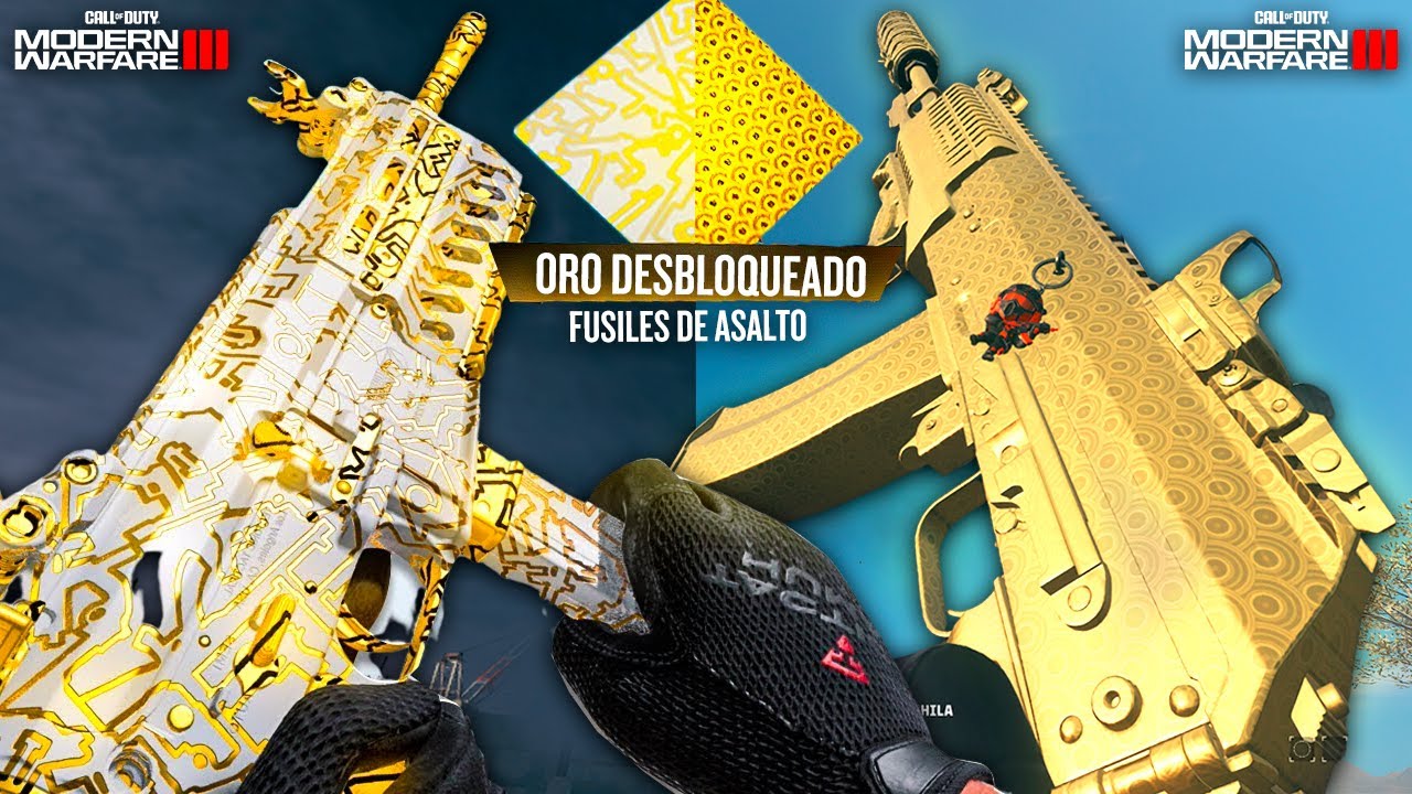GUIA para DESBLOQUEAR el CAMUFLAJE de ORO y ENIGMA en MODERN WARFARE 3 y ZOMBIS - FUSILES de ASALTO
