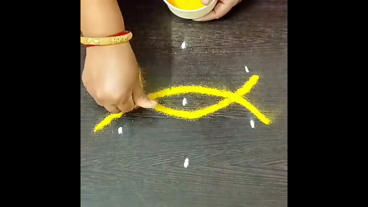 easy 1 minute sikku Kolangal #simplerangoli#simplemelikalamugguluwithdots #4dotsrangoli #4dotskolam