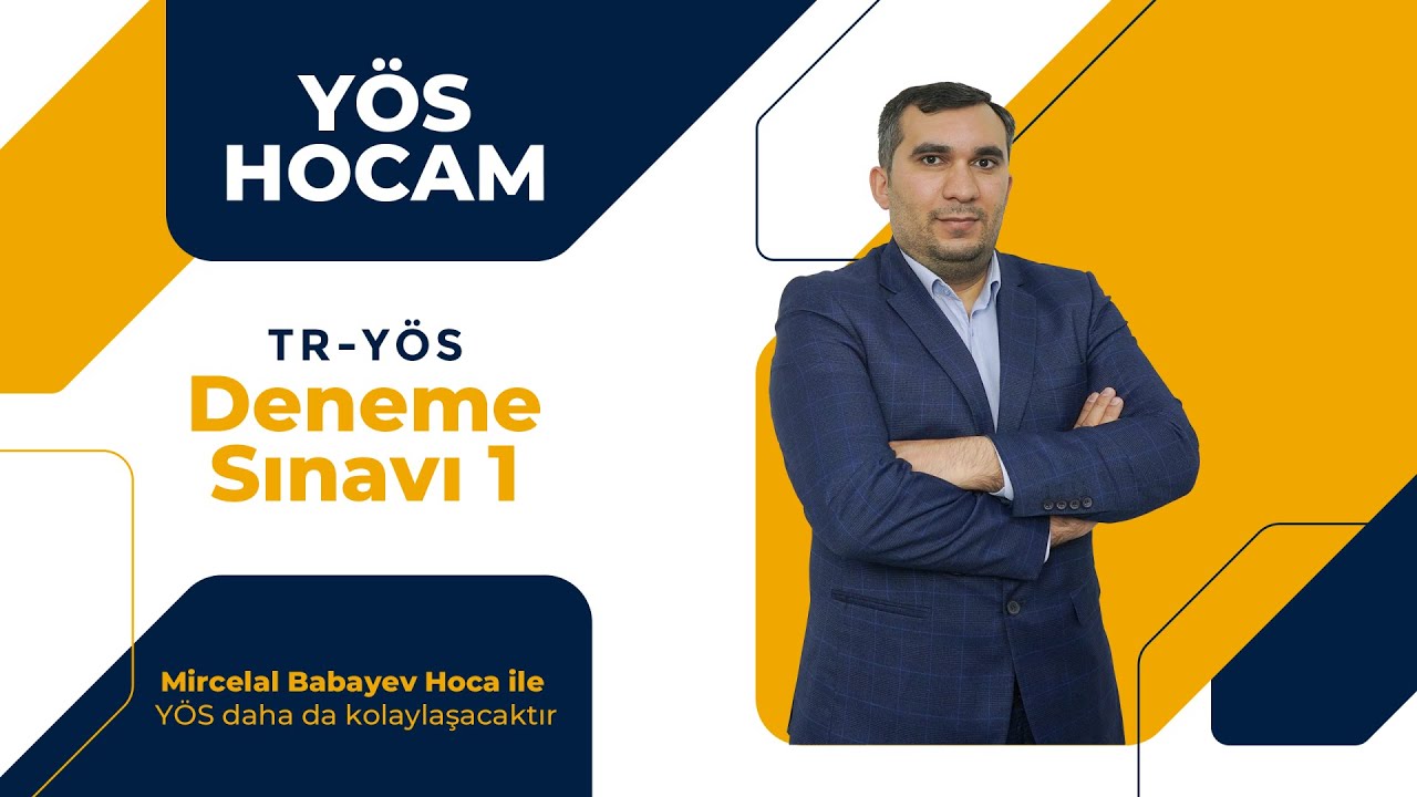 TR-YOS Deneme Sinavi 1 Soru 1