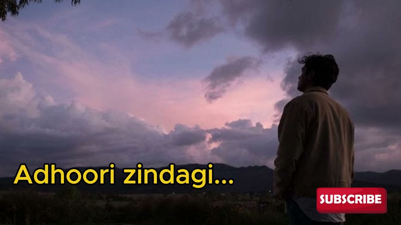 Adhoori zindagi... |  Hindi lofi song | Emotional hindi sad song | Love mzc