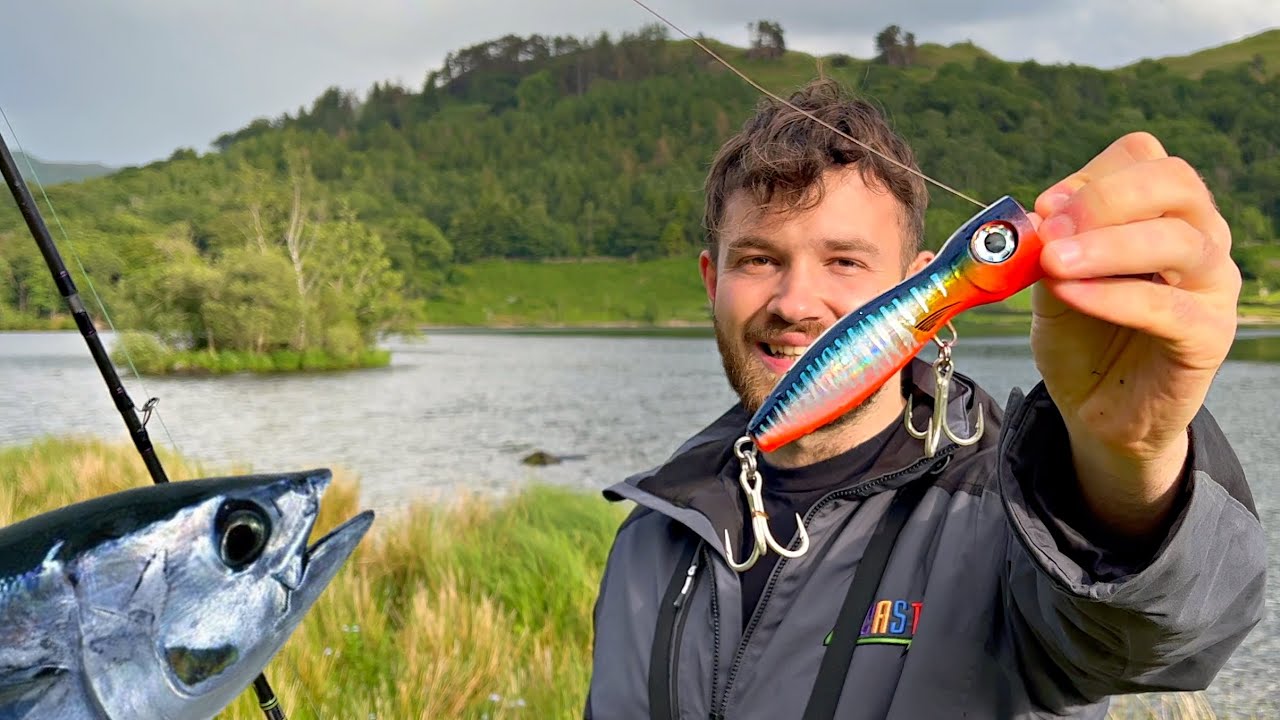 Pike Fishing with TUNA POPPERS - (And Snakes!?) ⛰