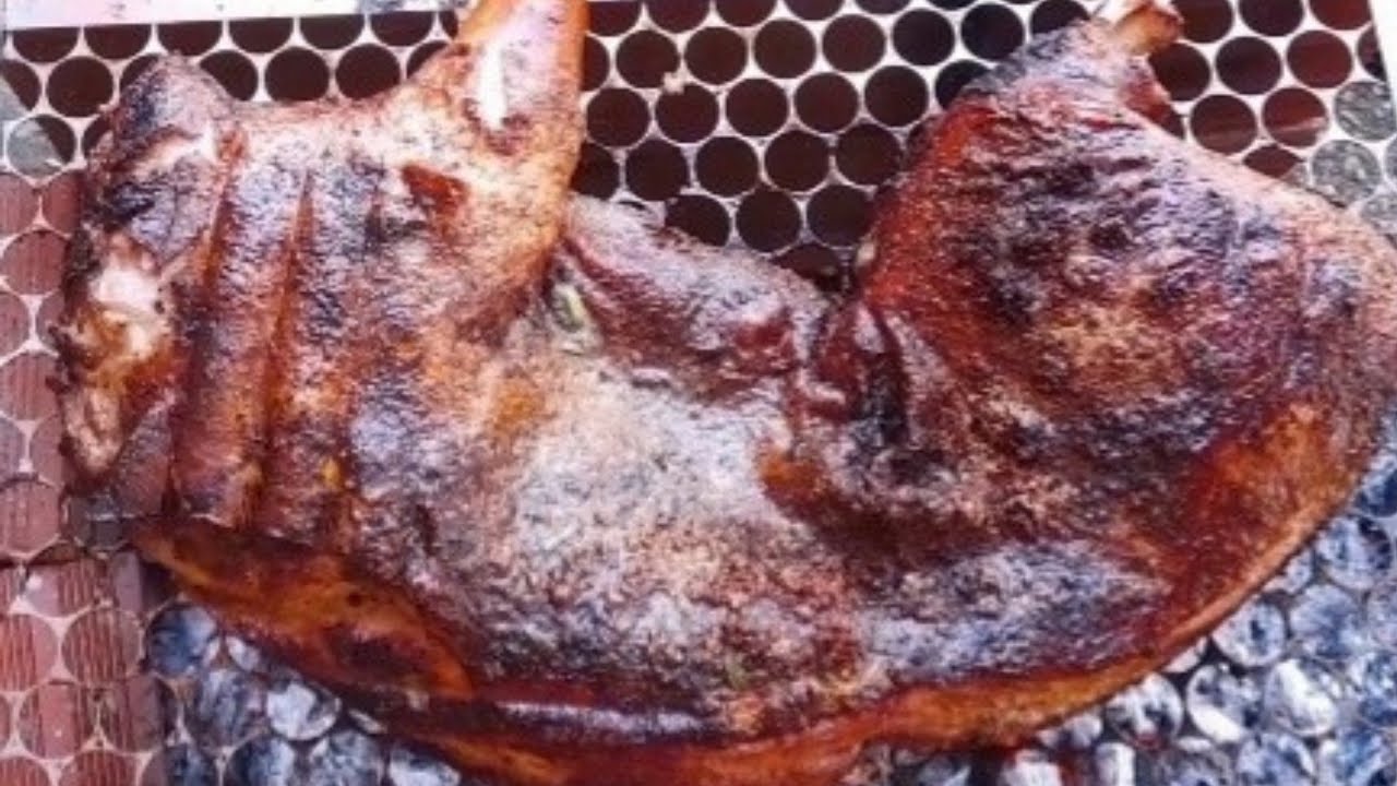 COMO FAZER LEITÃO ASSADO NA BRASA| delicioso e muito fácil