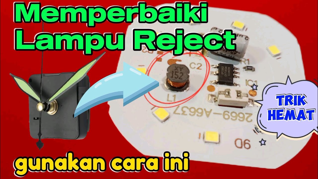 👍Mudah dan hemat _ Perbaikan lampu Led AC