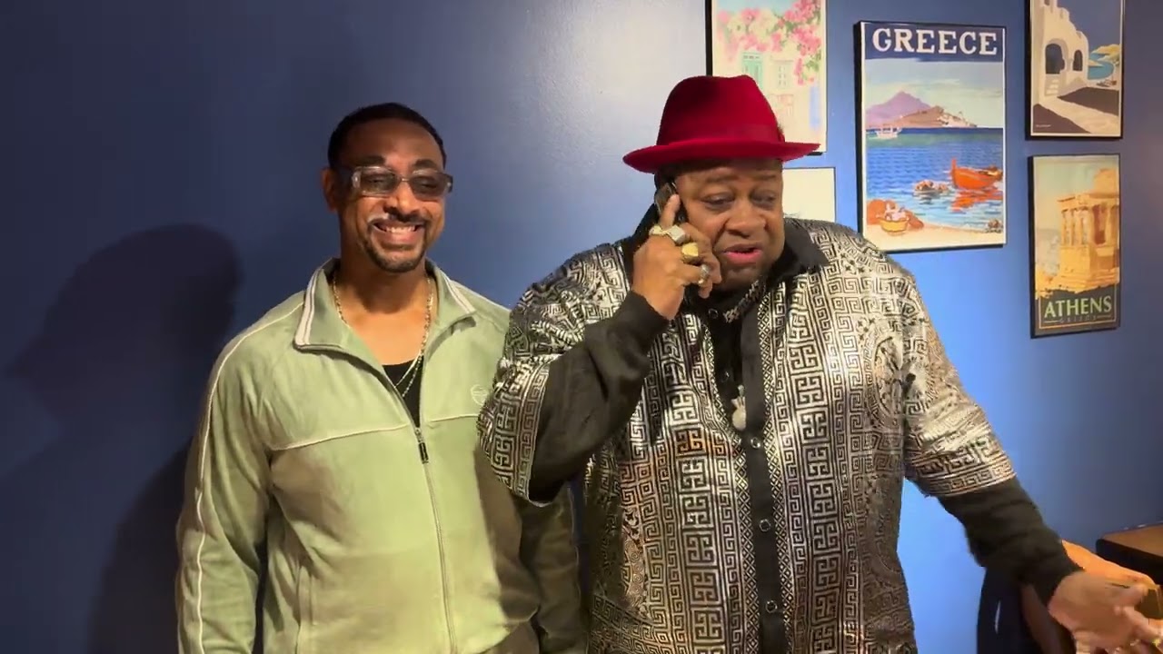 Retired C.O Officer LEROY EBRON reminisces with KING TUT