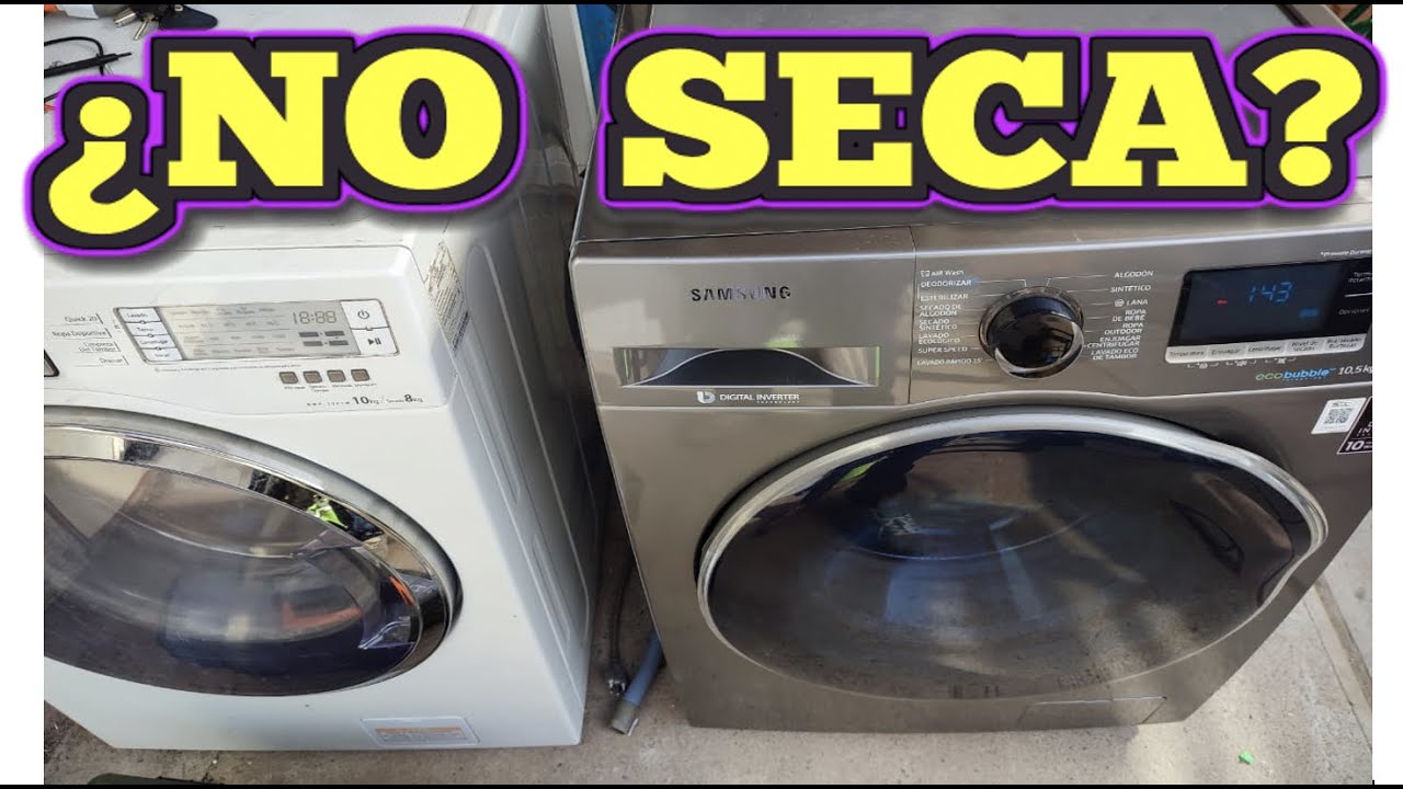 COMO REPARAR UNA LAVADORA SECADORA QUE NO SECA o NO CALIENTA el AIRE - FALLA TERMOSTATO - SOLUCION 😎