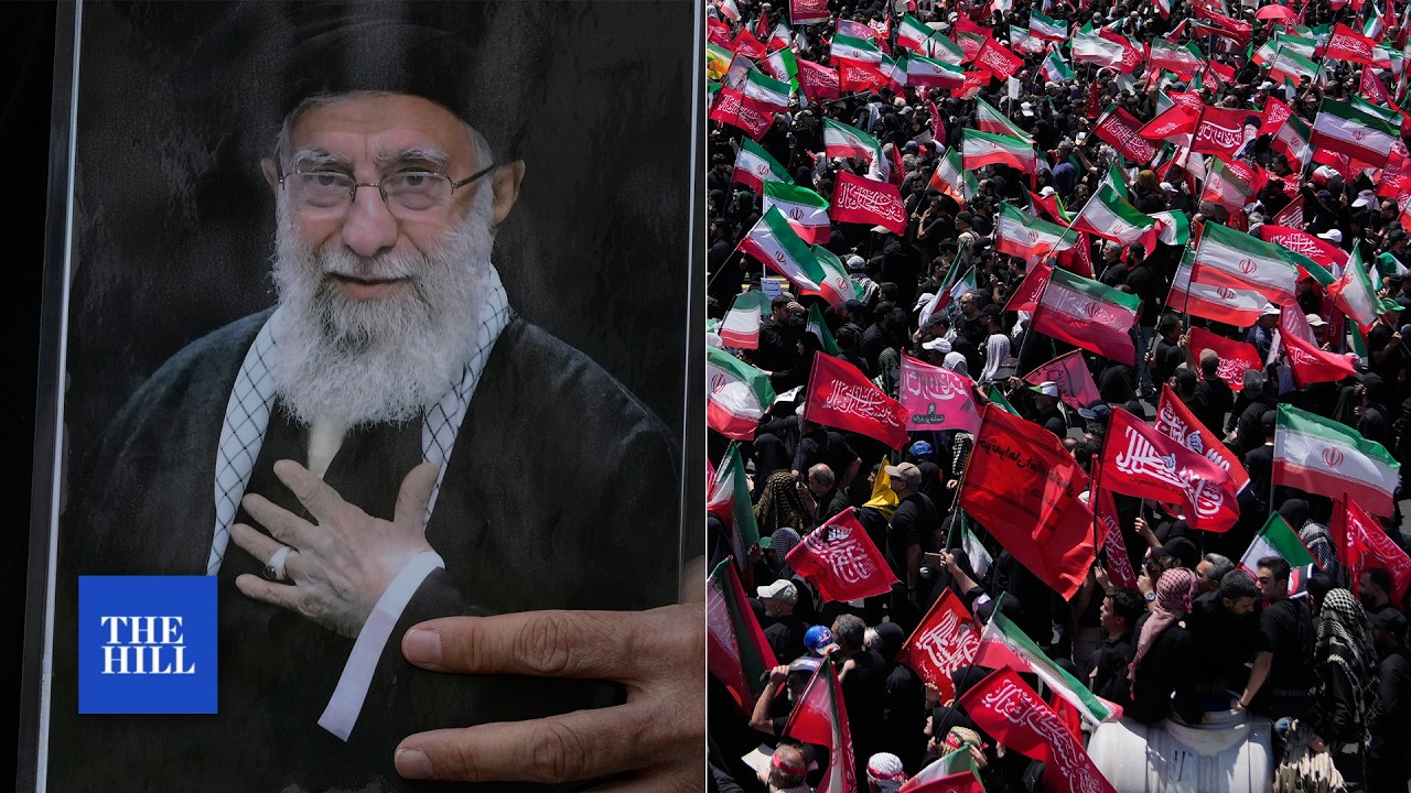 WATCH: Massive crowds gather in Tehran, Iran for Supreme Leader Ayatollah Ali Khamenei's funeral
