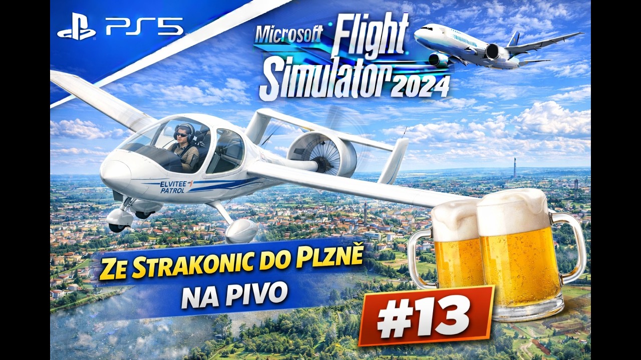 MS Flight Simulator 2024|0#13| Free flight:  Ze Strakonic do Plzně na pivo #msfs2024