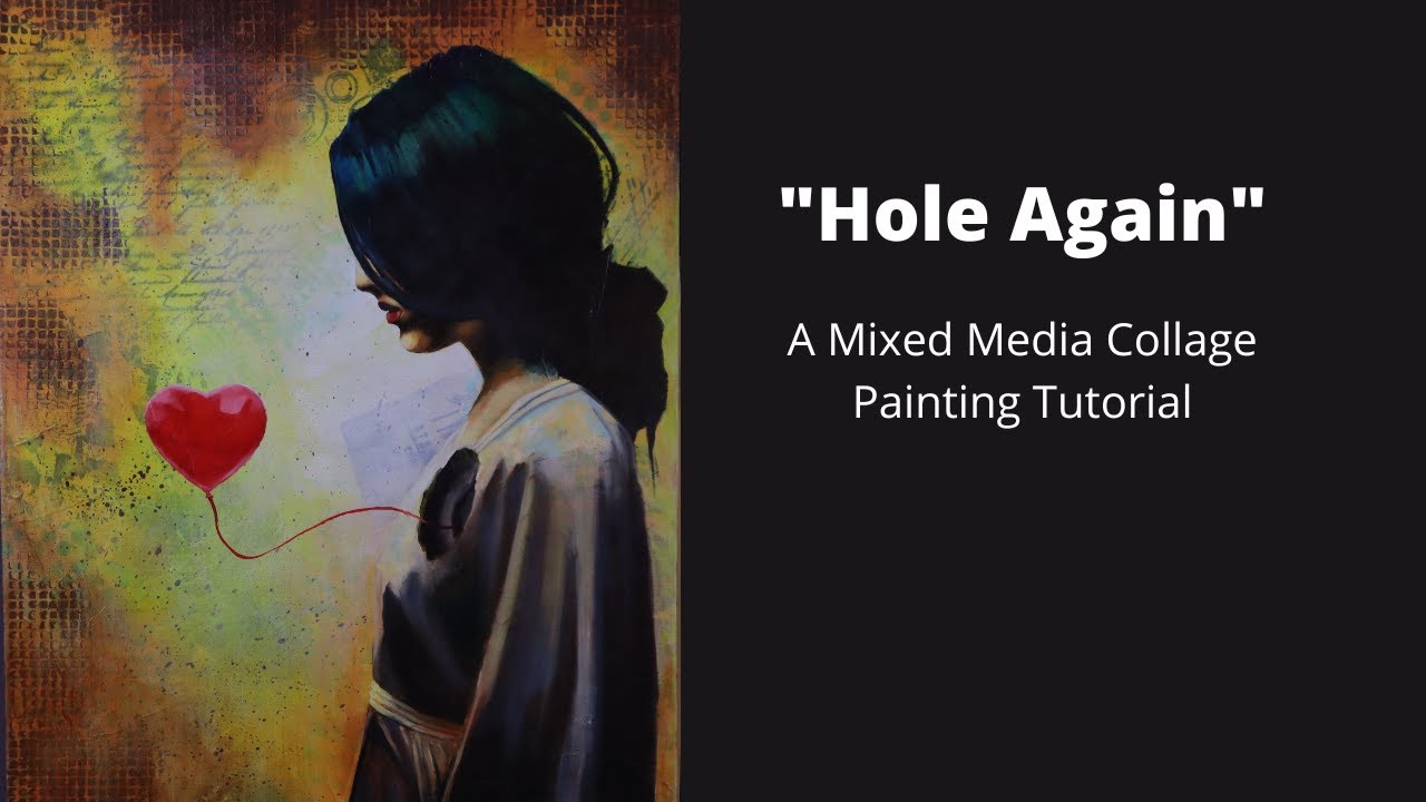 Mixed Media Collage Painting Tutorial