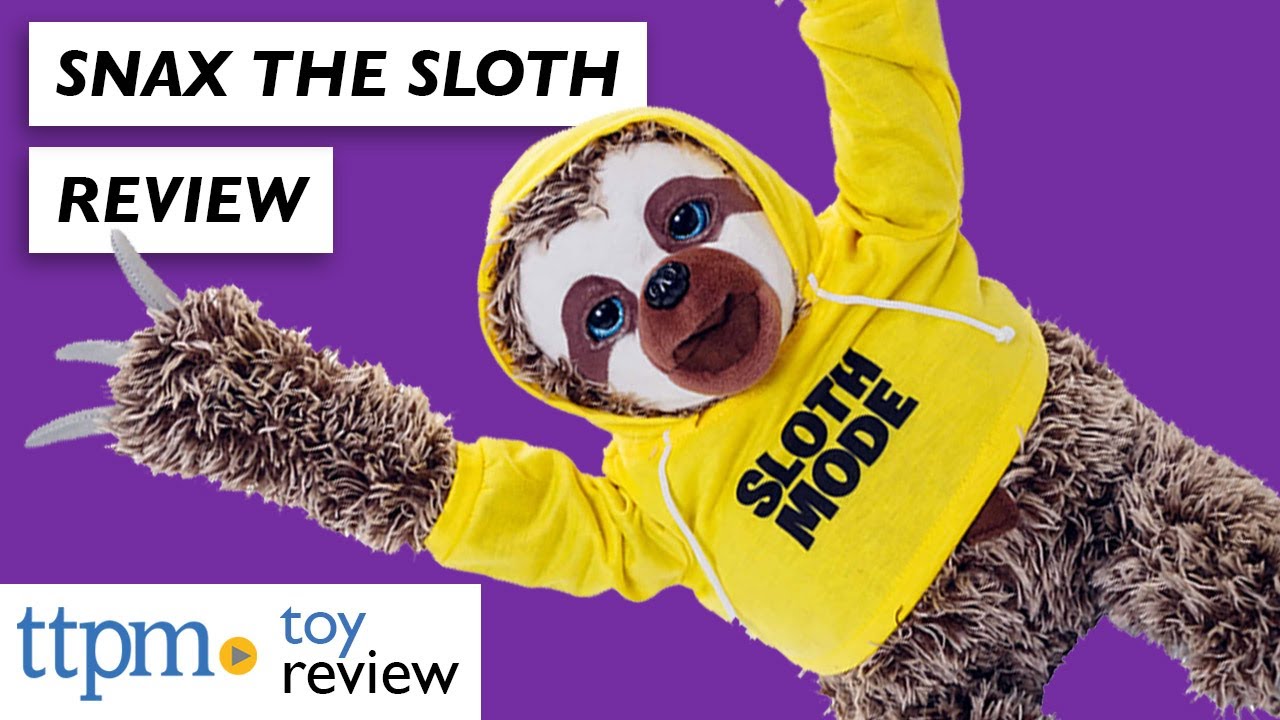 Snax the Sloth from Interstell | Sloth friend that talks back to you very slowly | As seen on tv