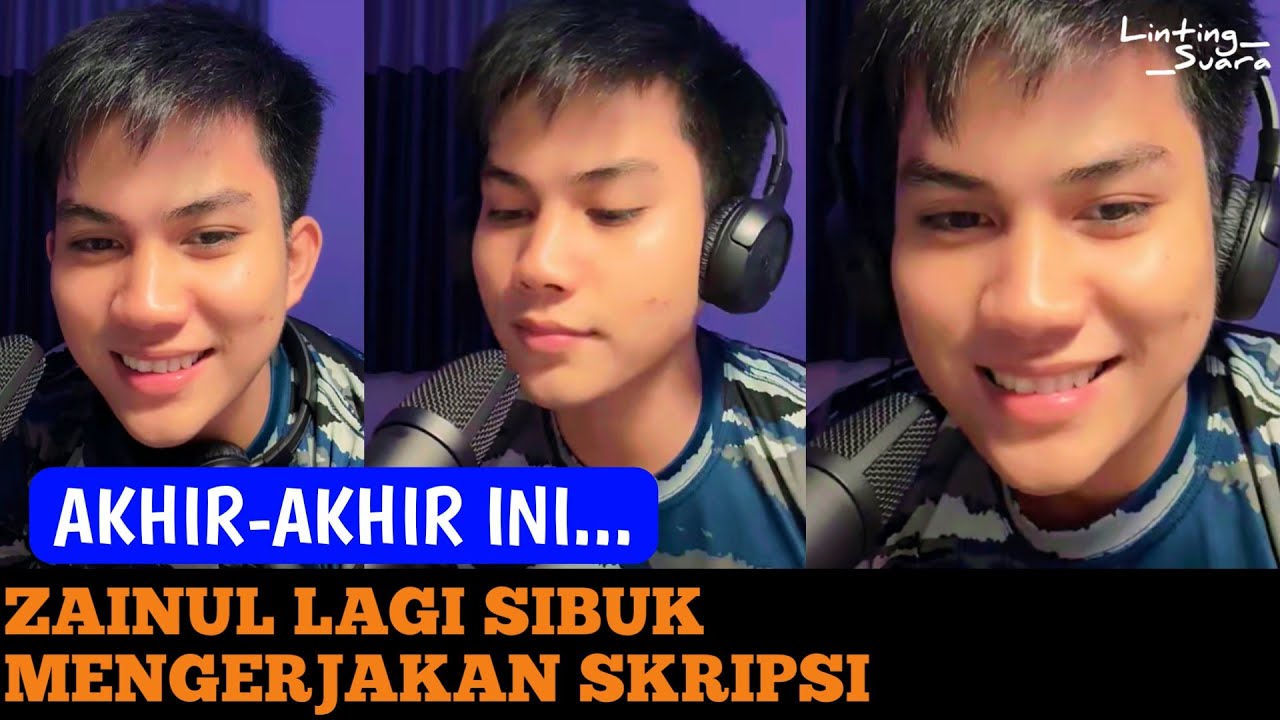 ZAINUL MENYEMPATKAN DIRI PADAHAL LAGI SIBUK MENGERJAKAN SKRIPSI