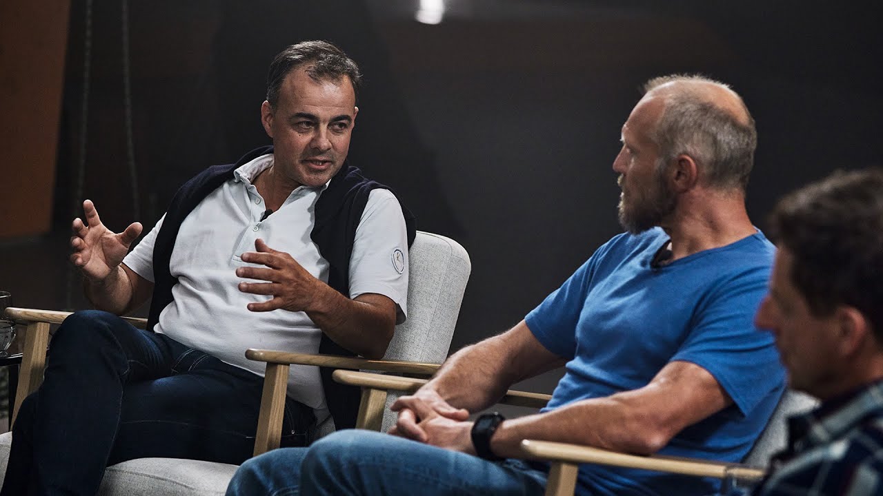 Gemeinsam hoch hinaus mit Heinz Schultz und Hermann Maier.