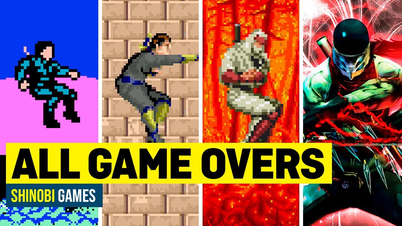 Every Shinobi Game Over Screen (All Versions)