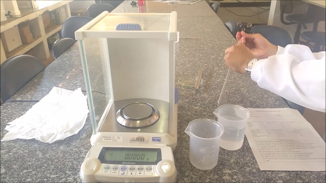 Experimento 1 Medidas de massa e volume