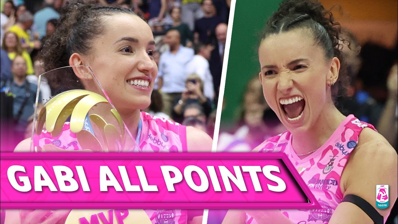 GABI BRAGA GUIMARAES, All Points in Finals Playoff Scudetto vs Milano | Lega Volley Femminile 24/25