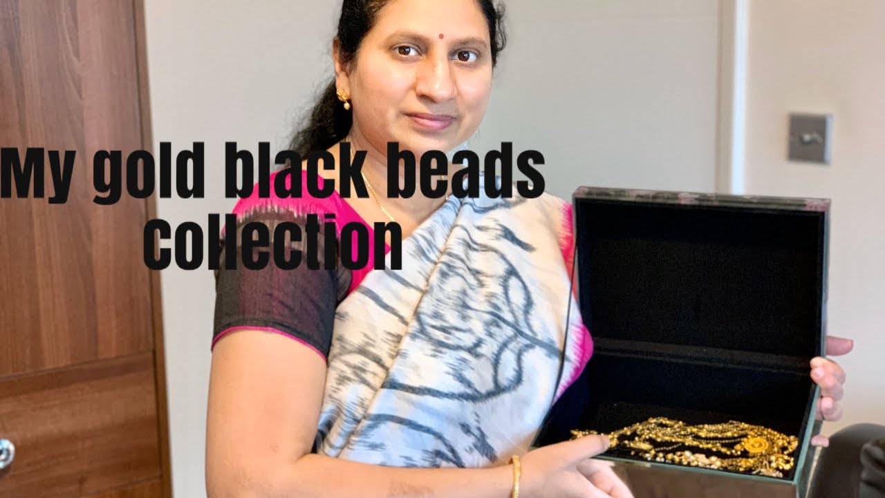 MY GOLD BLACK BEADS COLLECTION|NALLAPUSALU COLLECTION|SUREKHA TELUGU VLOGS FROM LONDON|TELUGU VLOGS