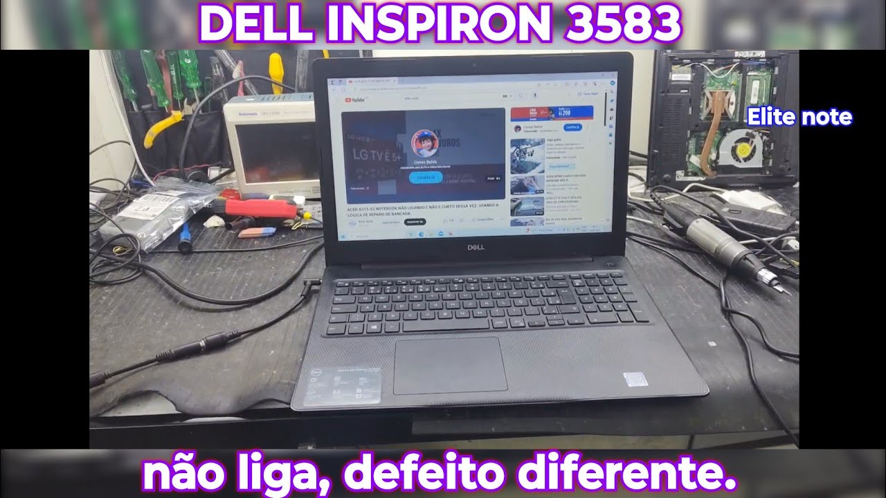 DELL INSPIRON 3583 não liga, um único componente para a máquina inteira, resolvido com sucesso.