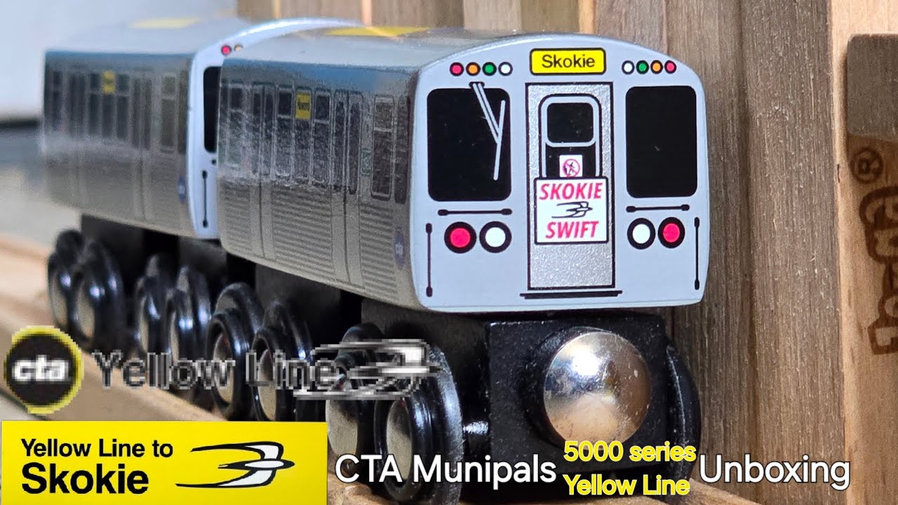 [NEW] CTA Munipals Yellow Line 5000 series Unboxing & Test run! #munipals