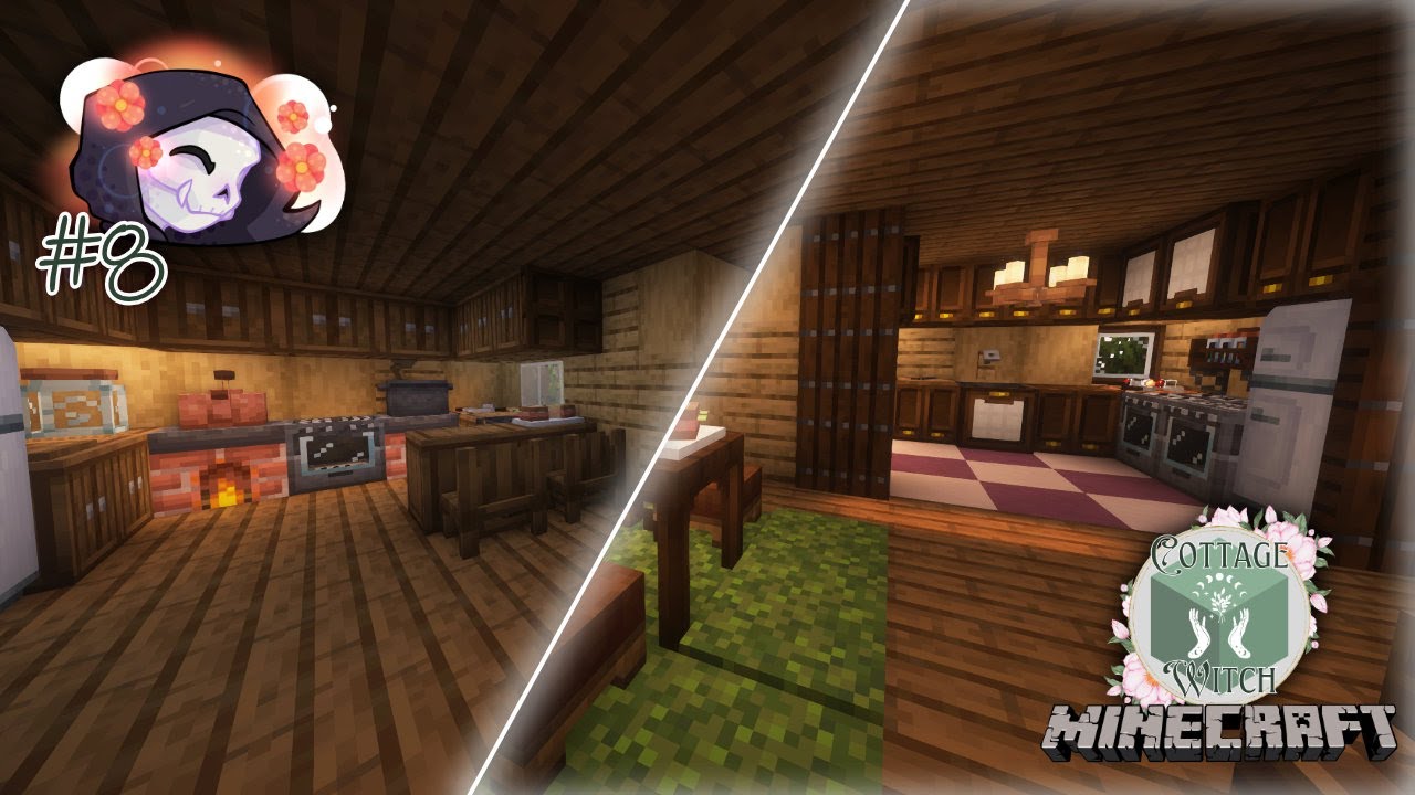 Making a House a Home 🍀 Cottage Witch Episode 8 (Modded Minecraft)