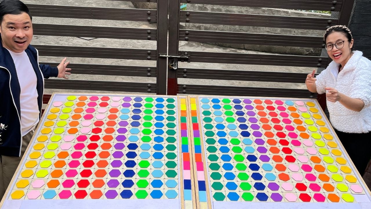 Puzzle color game challenging hard mode