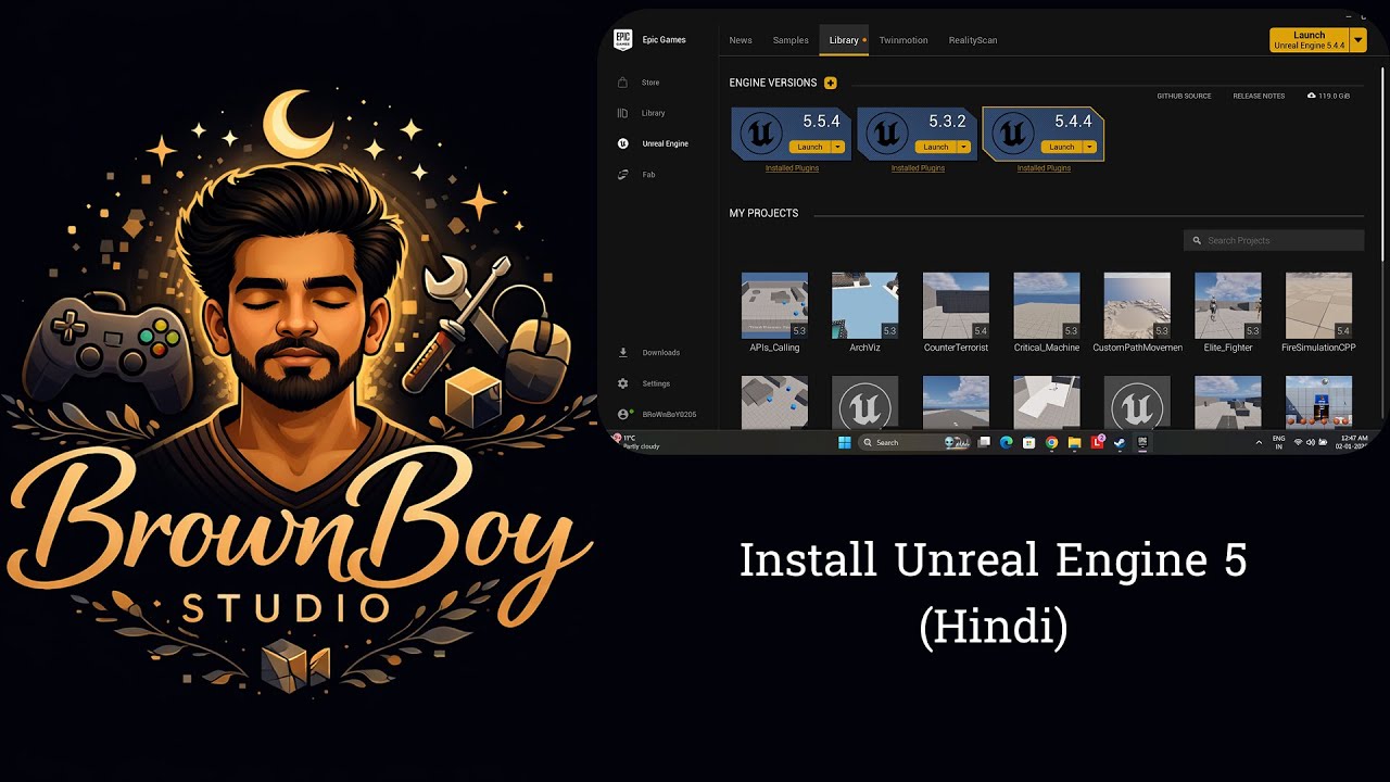 How to Install Unreal Engine 5.4 Step by Step | UE5 Beginner Guide (2025)