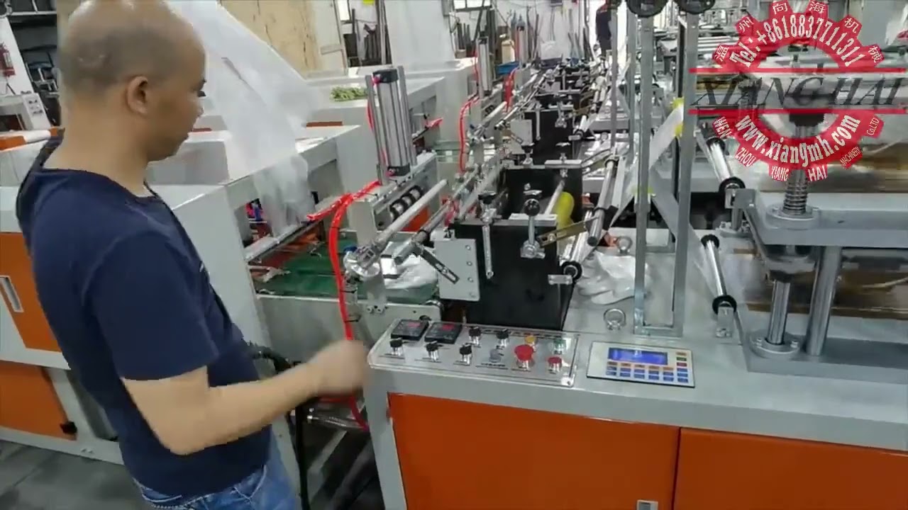 Automatic plastic PE glove making machine XH