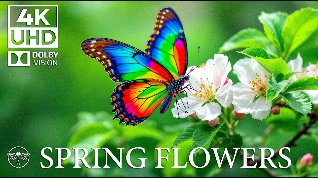 4K Butterfly Moments 🦋 | Peaceful Piano Music 🎹 & Calming Insect Film 🎥 • 4K Video UHD