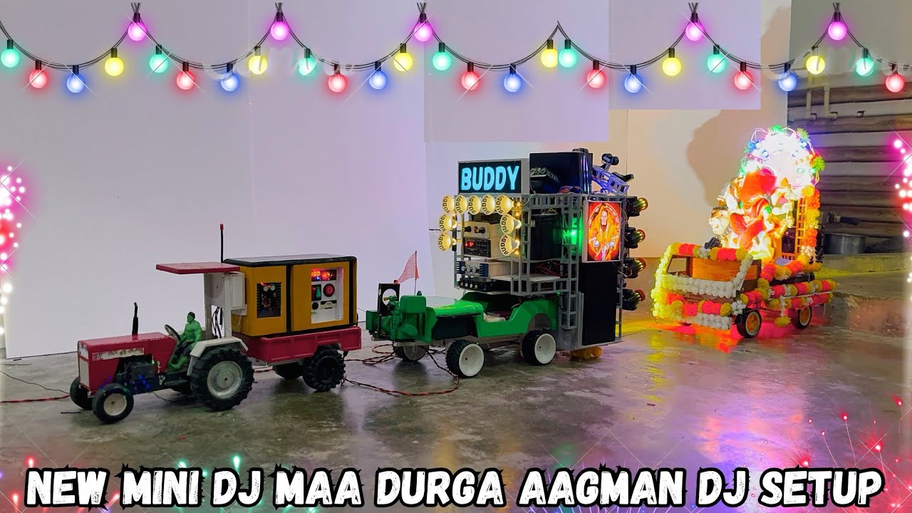 NEW mini dj Durga | Navratri Durga kaali mini dj truck decoration | mini dj pickup | mini dj truck