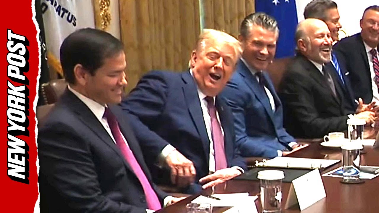Watch Trump Tease Rubio About His Future Ambitions in Front of The Cabinet – Cracking Up Vance