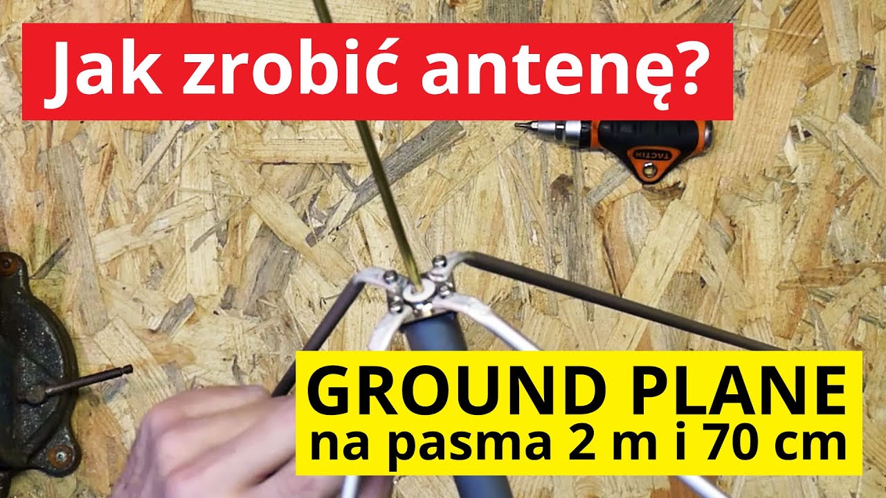 Jak zrobić dobrą i tanią antenę na pasma 2m i 70cm? GROUND PLANE w pół godziny