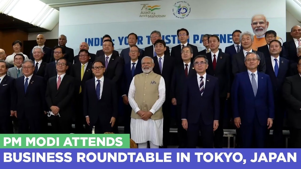 PM Modi attends business roundtable in Tokyo, Japan