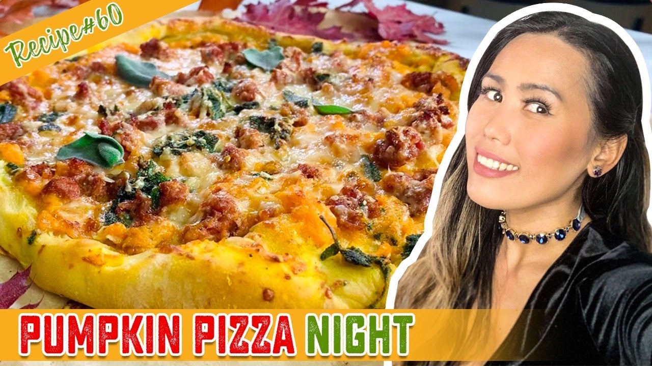 HOW TO MAKE PUMPKIN PIZZA (pumpkin puree)  |  Autumn Recipe with COOKING SIMPLY DELICIOUS