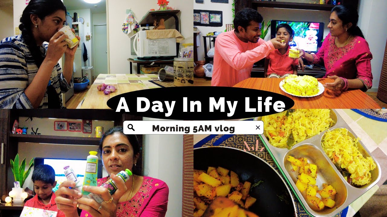 Morning 5:30 AM vlog |Special day for us |Rasamalai cake 🎂| Paruppu sadam| LivewithmeinJapan