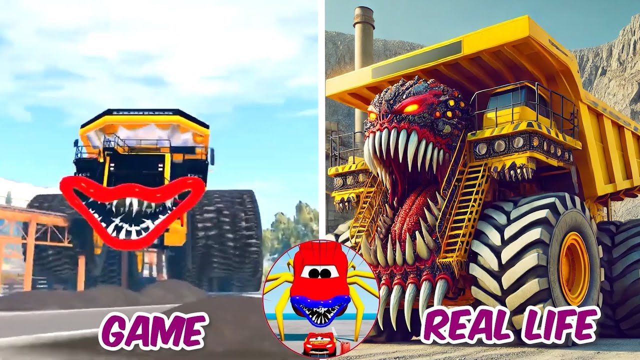 INFECTED The Giant Mining Dump Truck Monsters Eater | All Eater Monster | Guess The Monster’s Voice