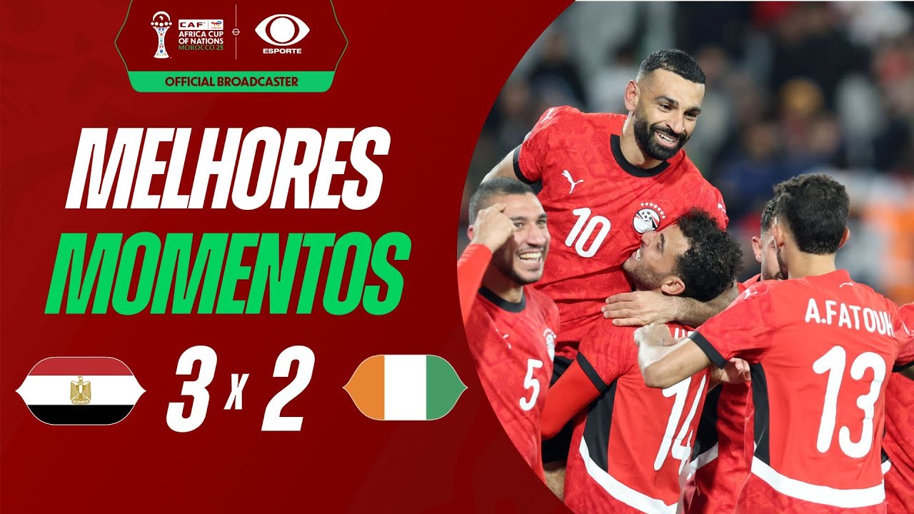 EGITO 3 X 2 COSTA DO MARFIM - MELHORES MOMENTOS | COPA AFRICANA DE NAÇÕES