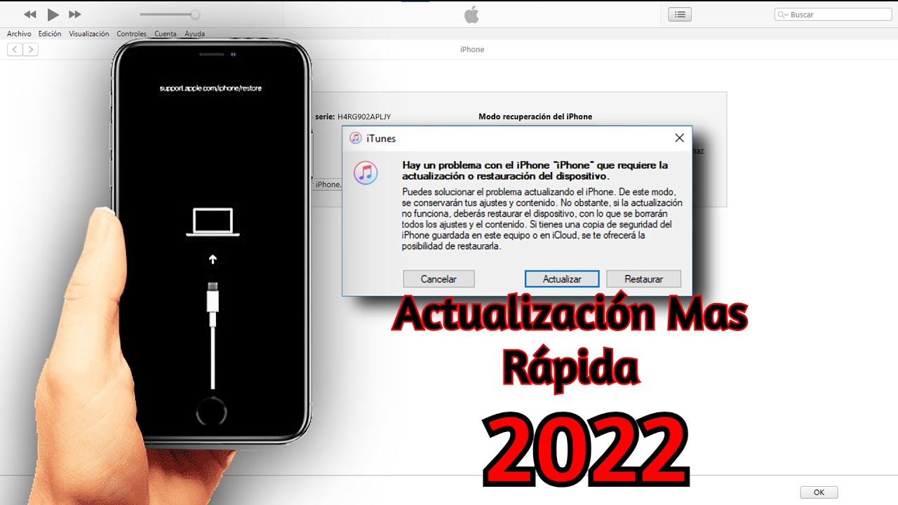 Como Restaurar o Flashear iPhone 7/7plus 8/8plus Con ITunes, Bien Explicado