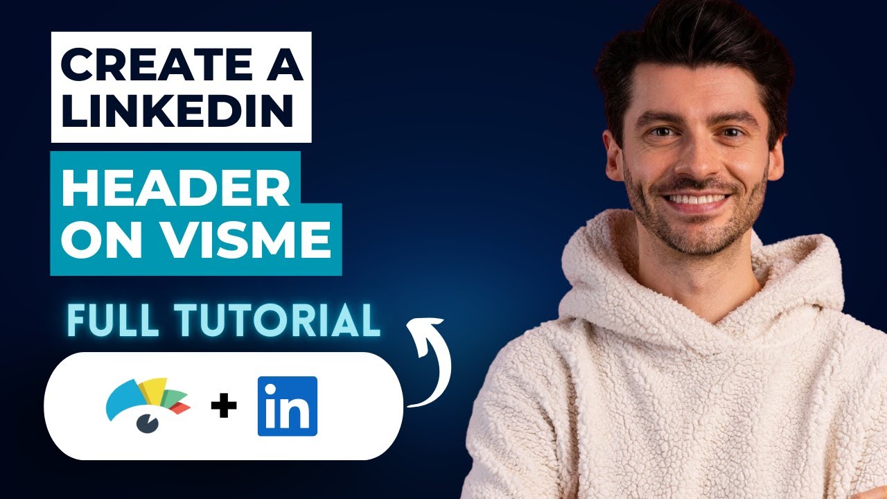 Как создать заголовок профиля LinkedIn в Visme [Полное руководство 2026 года]