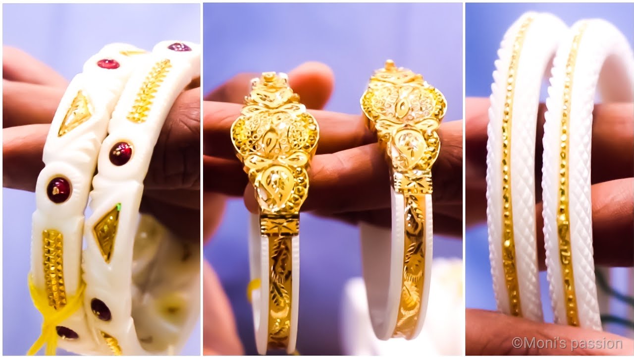 Huge collection gold sankha bracelet with price and weight/sankha bandhano/sankha bangles#jewellery