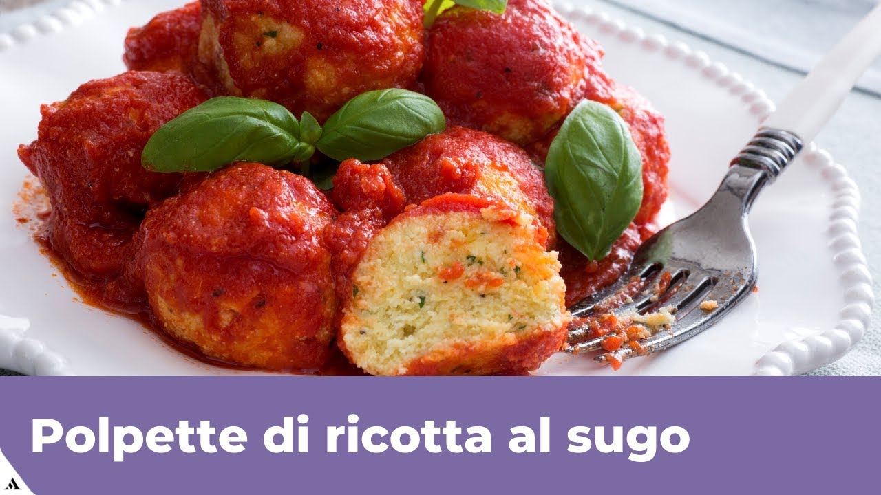 POLPETTE DI RICOTTA AL SUGO - Facili e veloci!