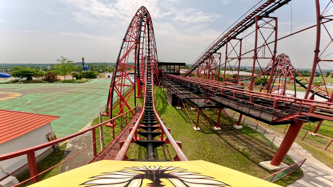龍王 先頭 on-ride POV (乗車映像) / 北海道グリーンランド