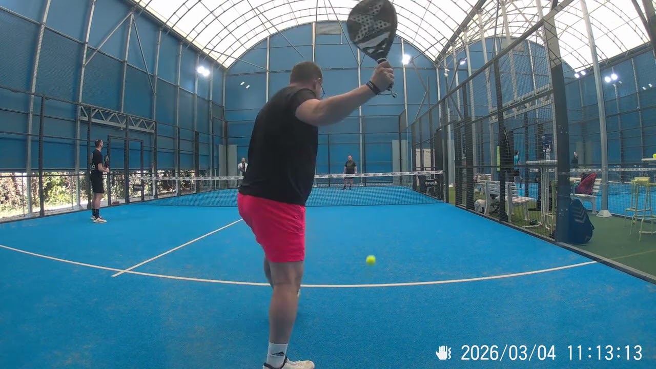 Padel, Match entraînement (Cédric&JM / Florent&Vincent) 6/2-6/4-6/ 3, Lambermont 4/03/2026, 1 de 8