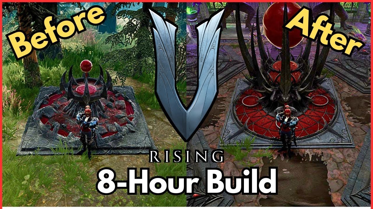 V Rising Castle Build Timelapse  - 