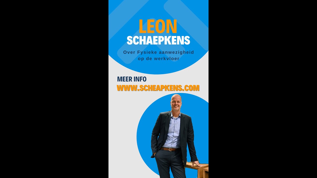 Fysiek aanwezig zijn op de werkvloer 👇🏼