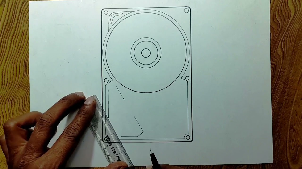 Hard disk drive drawing