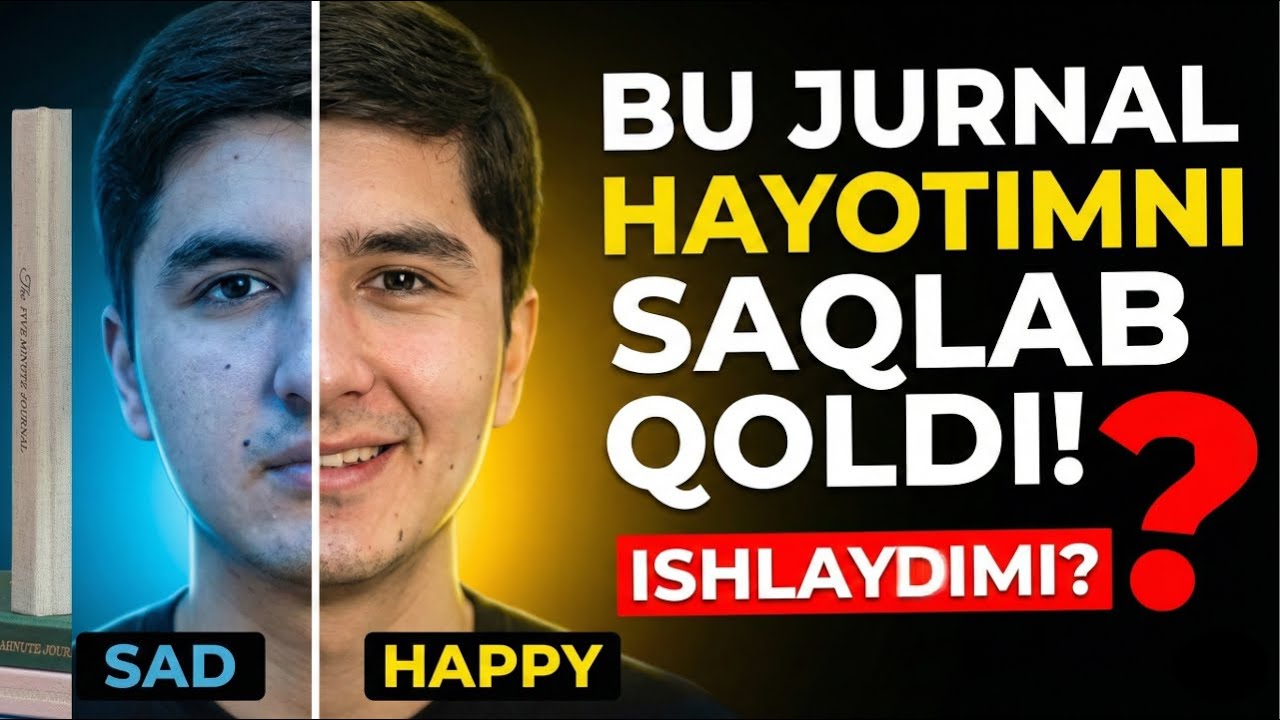 Har Kuni 5 Daqiqa Kundalik Yozishga Sarfladim... Hayotim O'zgardi | 5-Minute Journal Review
