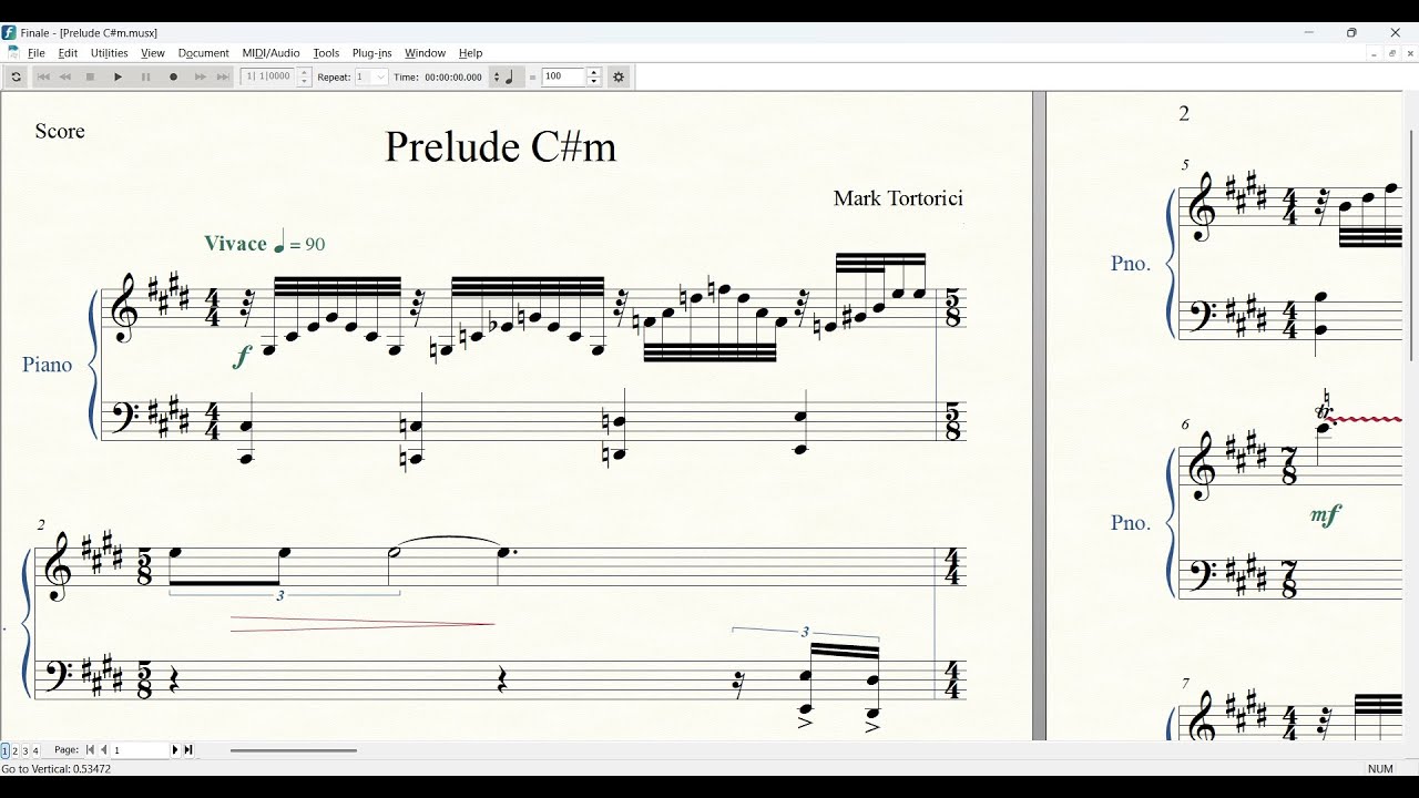 Prelude No. 10 in C#m