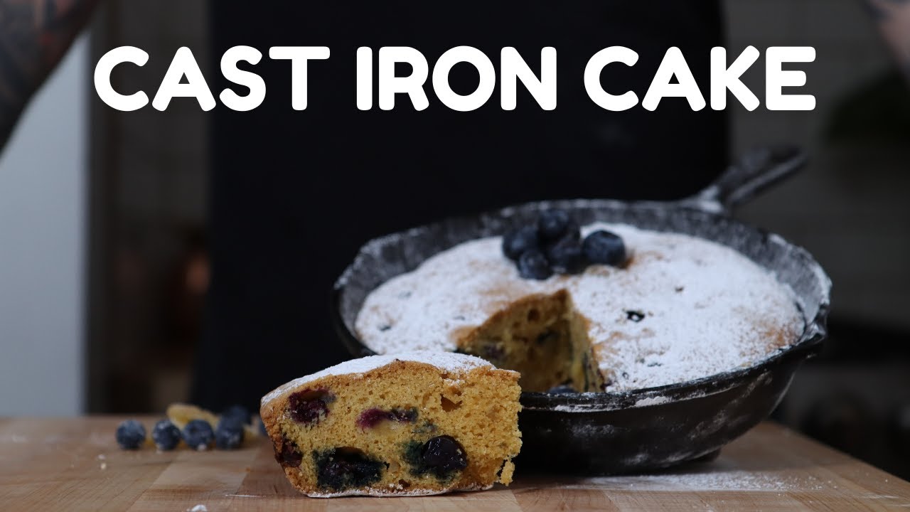 Easy Blueberry Cake In Cast Iron Skillet