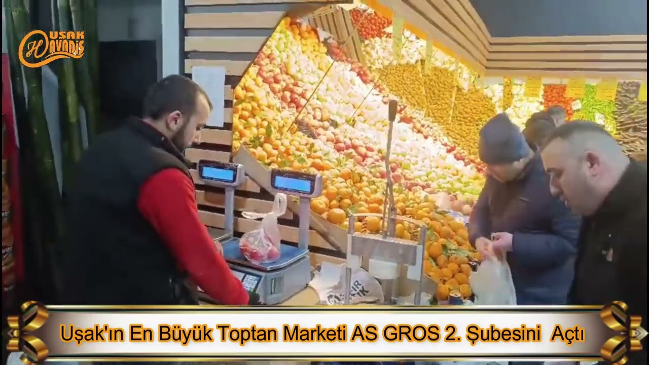 Uşak in En Büyük Toptan Marketi As Gross 2. Şubesini Açtı 