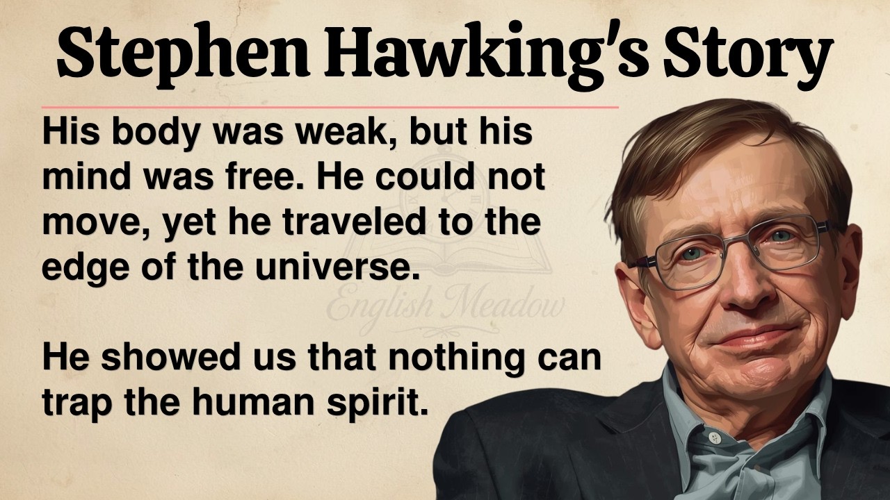 The Story of Stephen Hawking | Learn English Through Story 🔥 | Graded Reader ✅ | Listening Practice